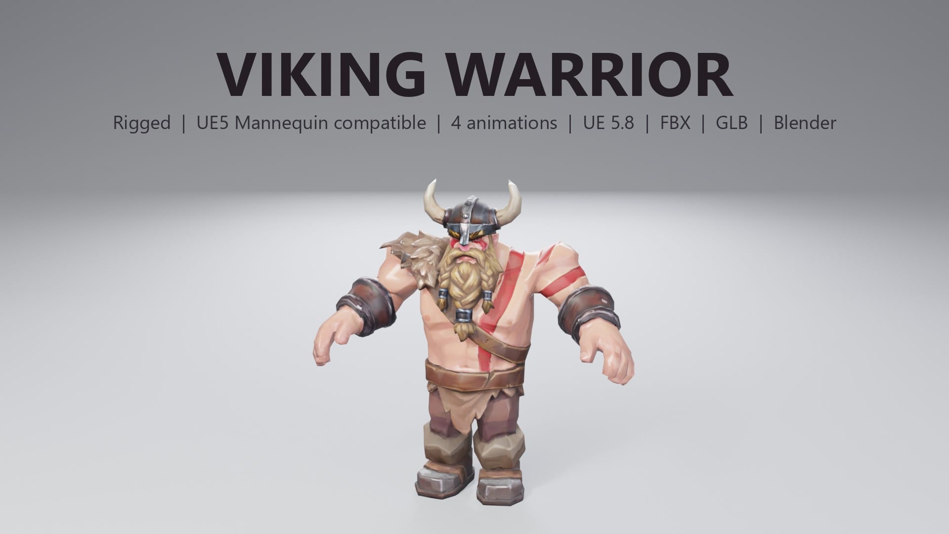 Stylized Viking Warrior - thumbnail