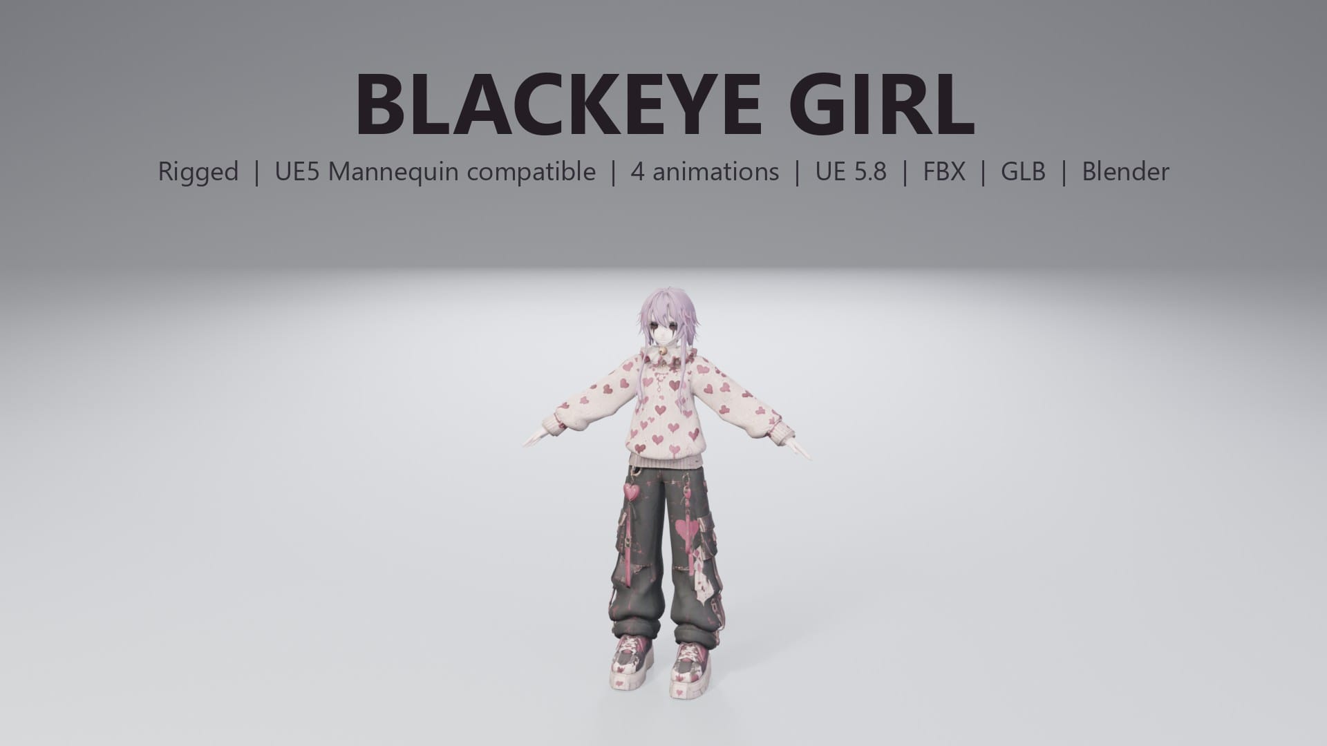 Stylized Blackeye Girl - thumbnail