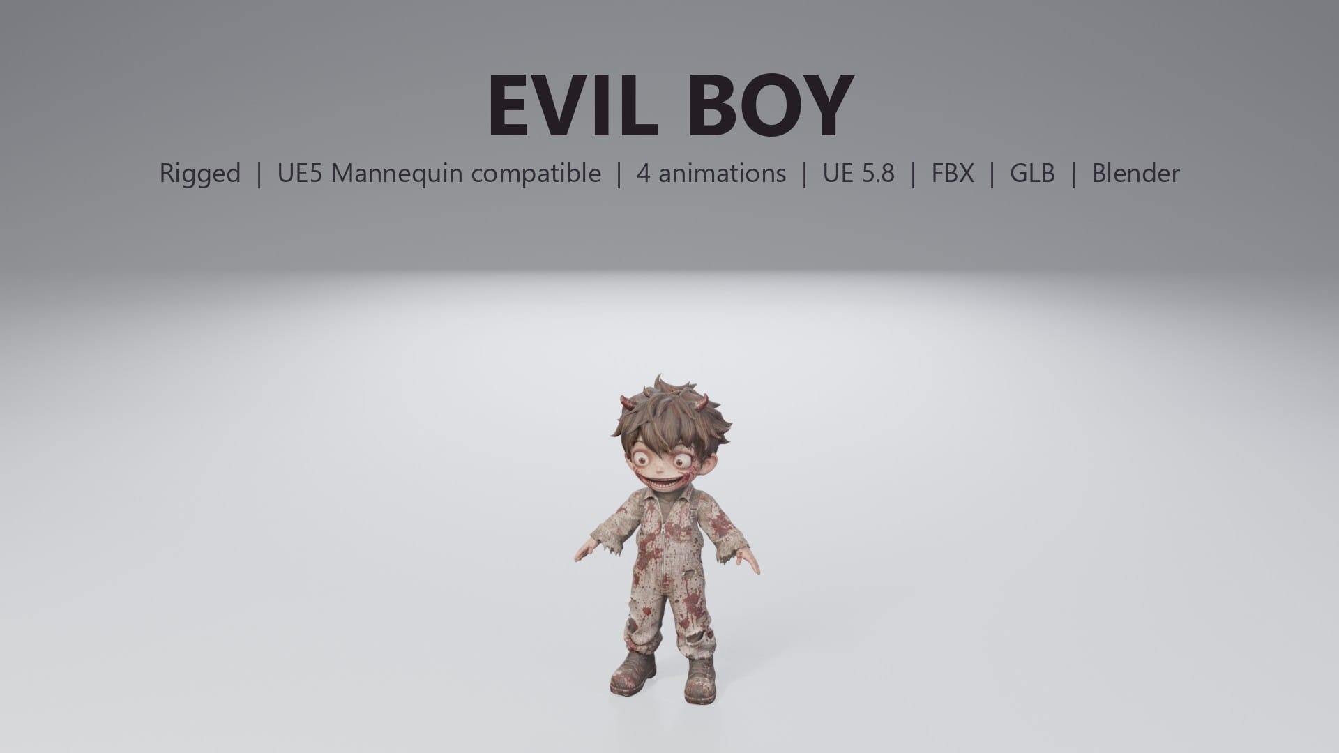 Stylized Evil Boy - thumbnail