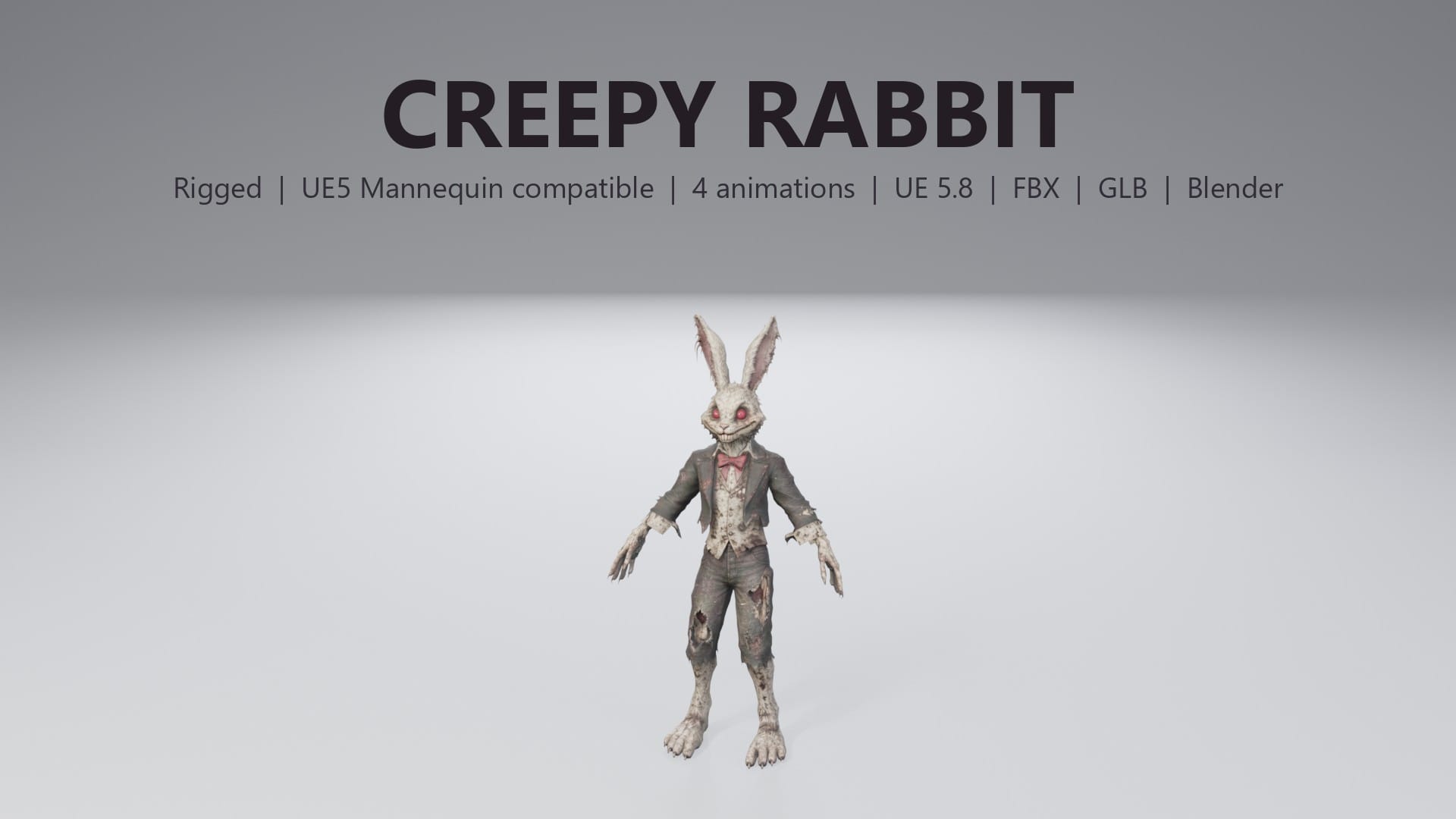 Stylized Creepy Rabbit - thumbnail