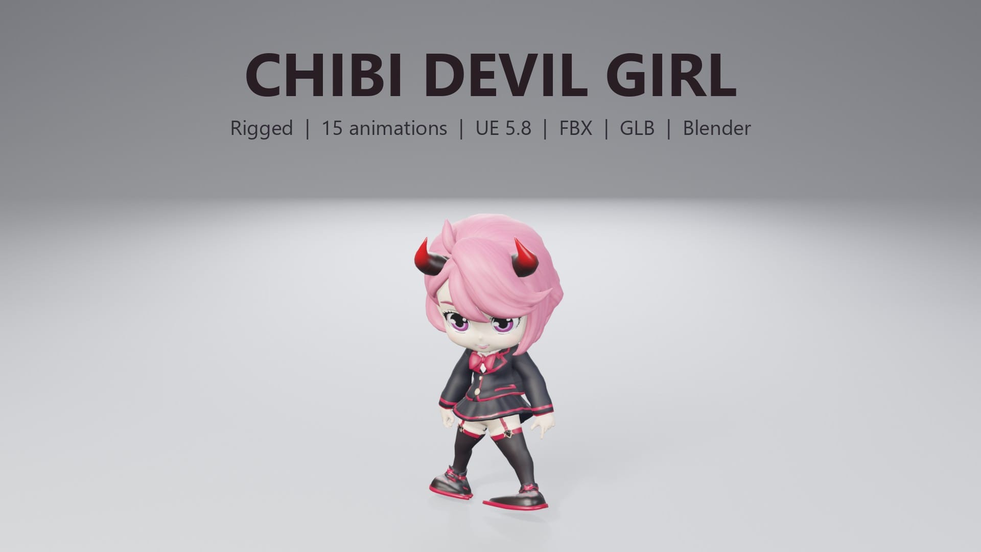 Chibi Devil Girl - thumbnail