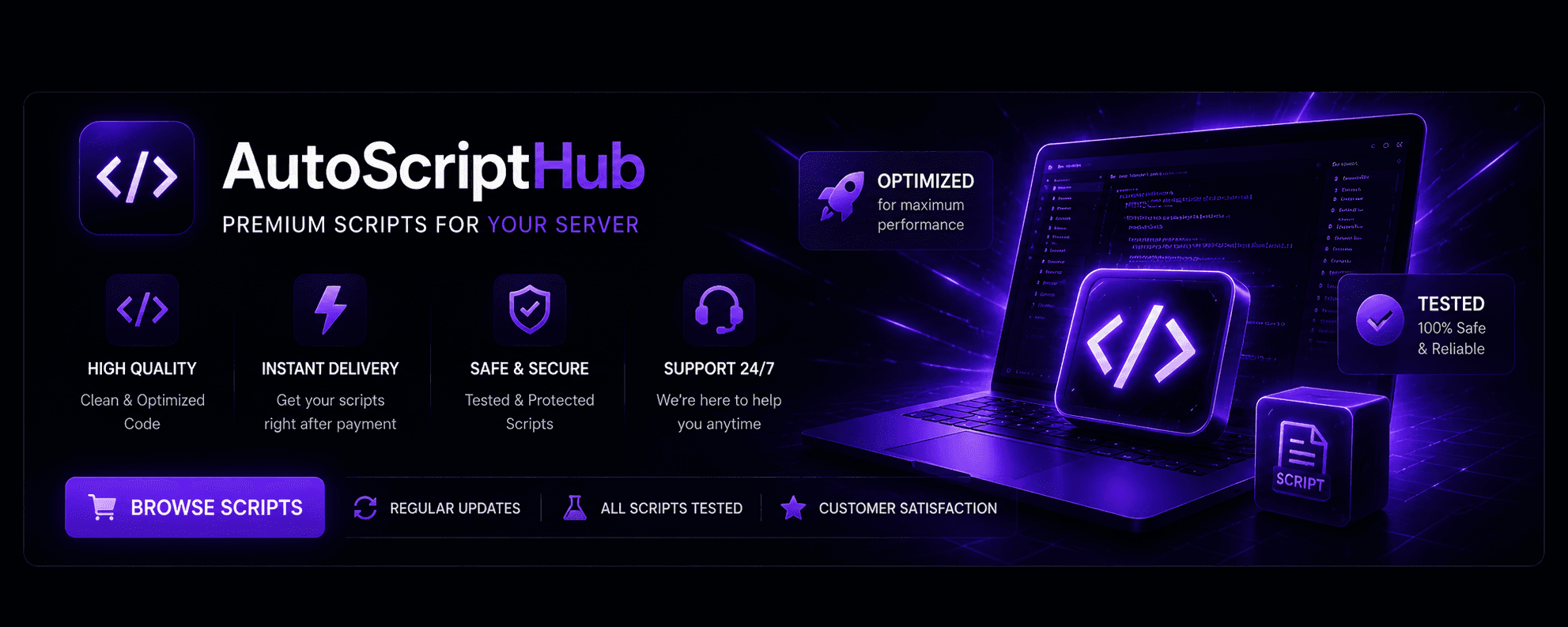 AutoScriptHub store banner