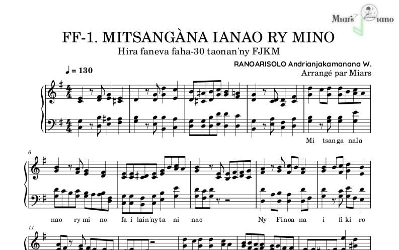 FF-1. MITSANGÀNA IANAO RY MINO