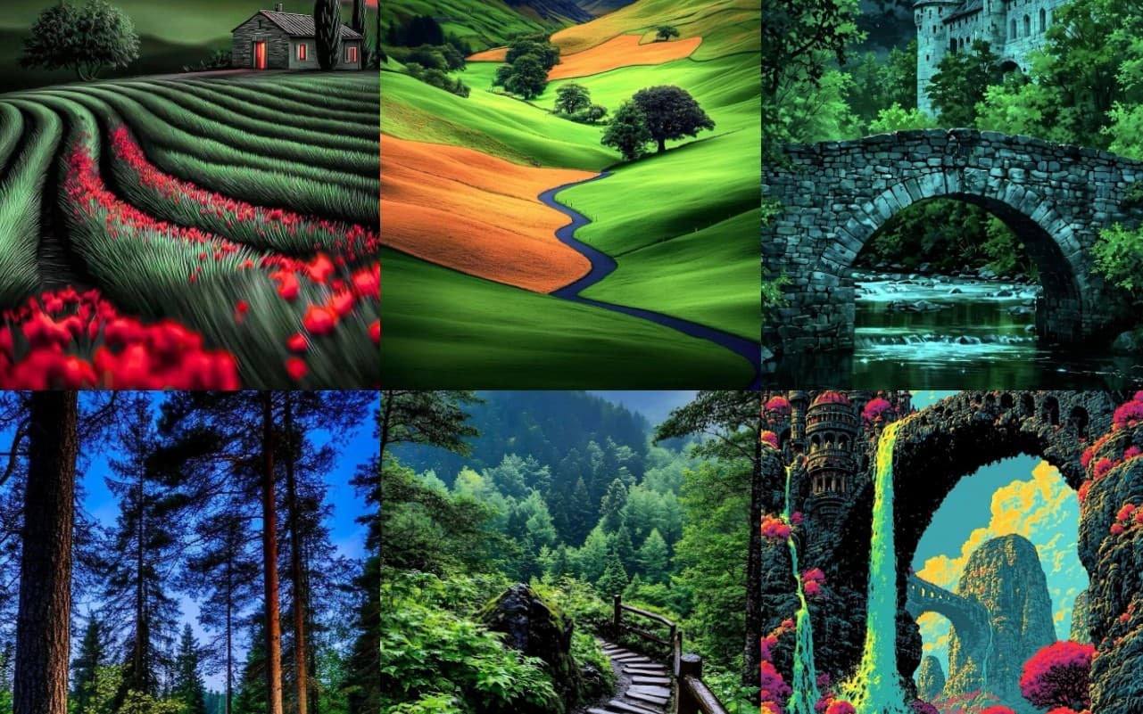 Fantasy and Nature Landscape Wallpaper Collection – Full Bundle