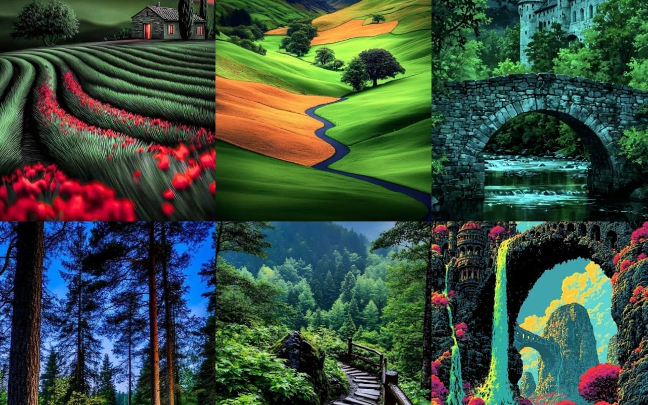 Fantasy and Nature Landscape Wallpaper Collection – Full Bundle