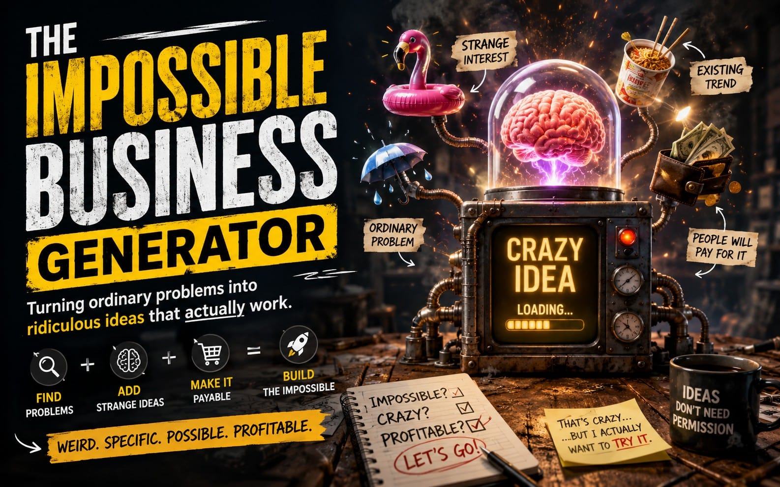 (Free) AI Prompt - The Impossible Business Generator
