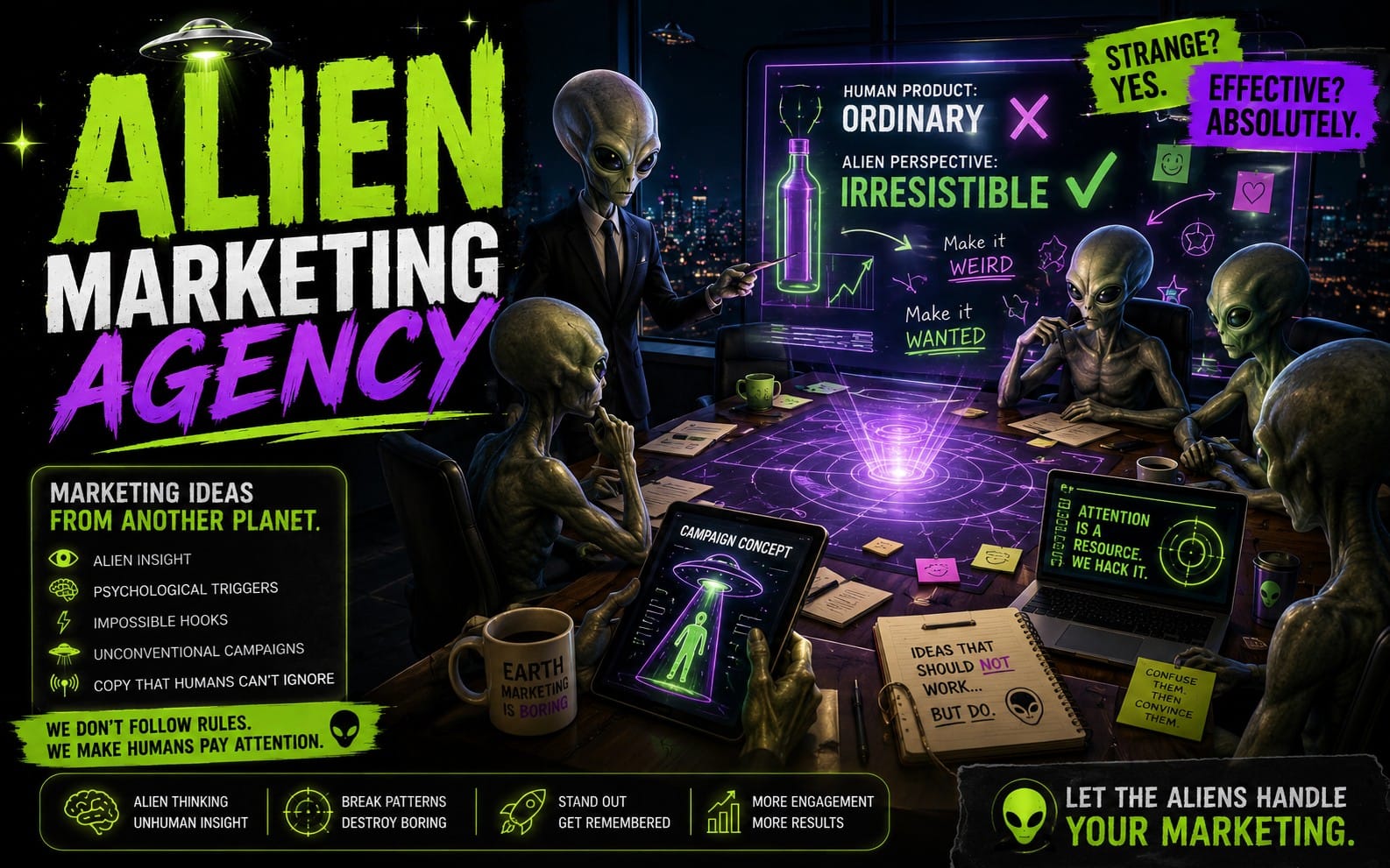 AI Prompt - The Alien Marketing Agency