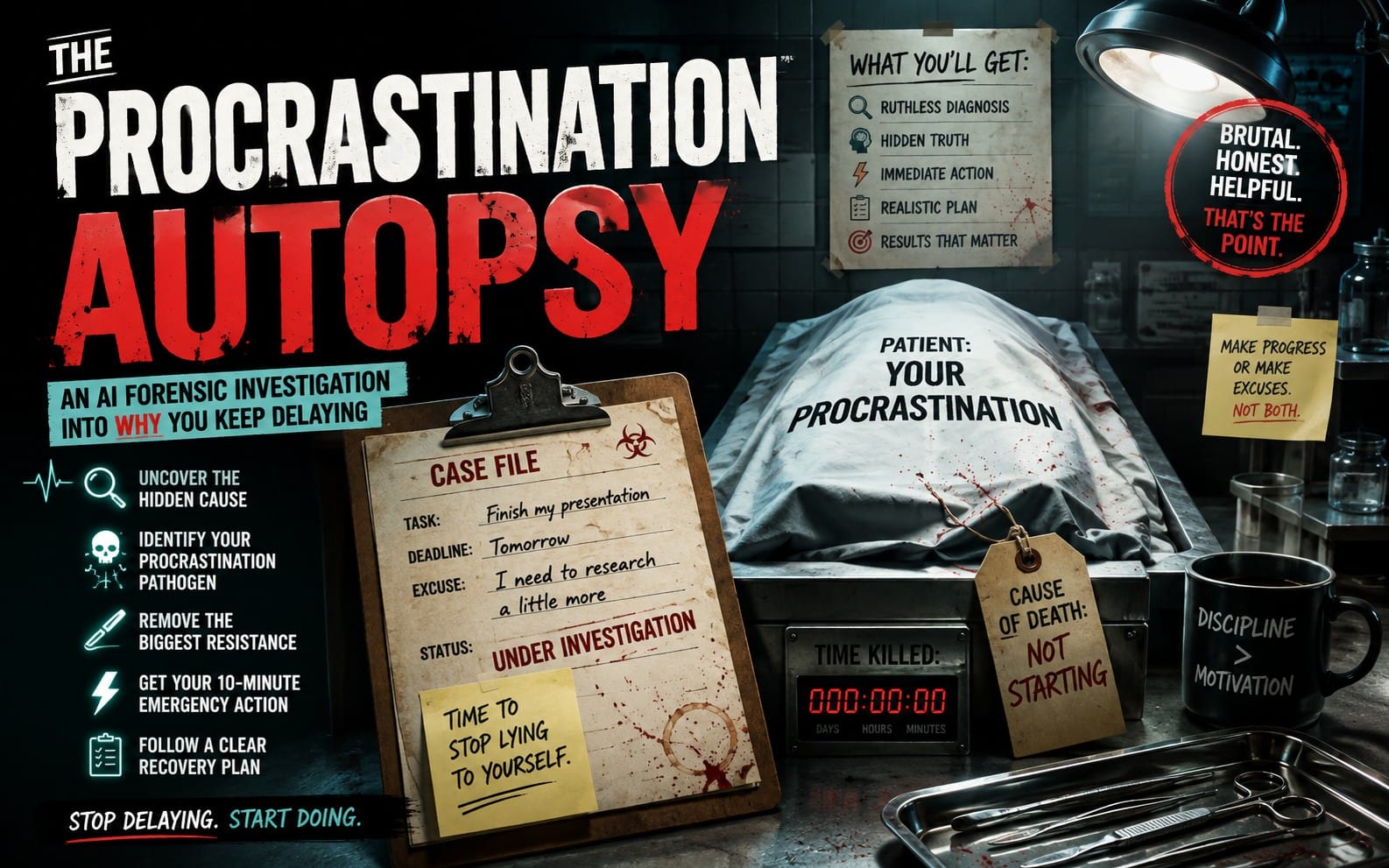 AI Prompt - The Procrastination Autopsy