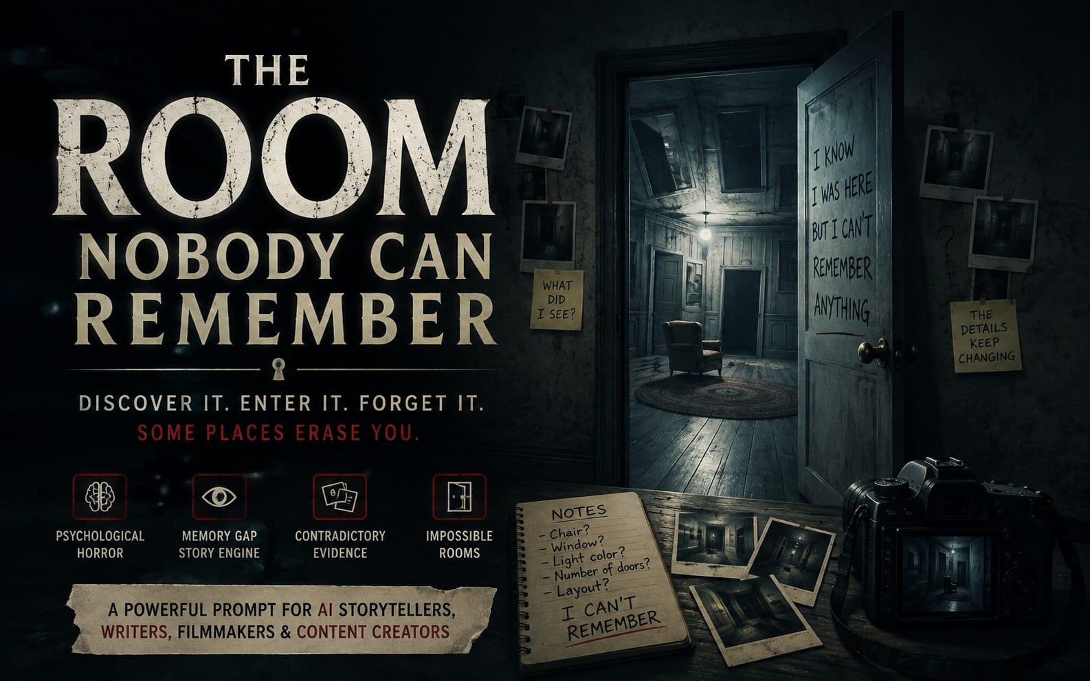 AI Prompt - The Room Nobody Can Remember - Horror Story Generator