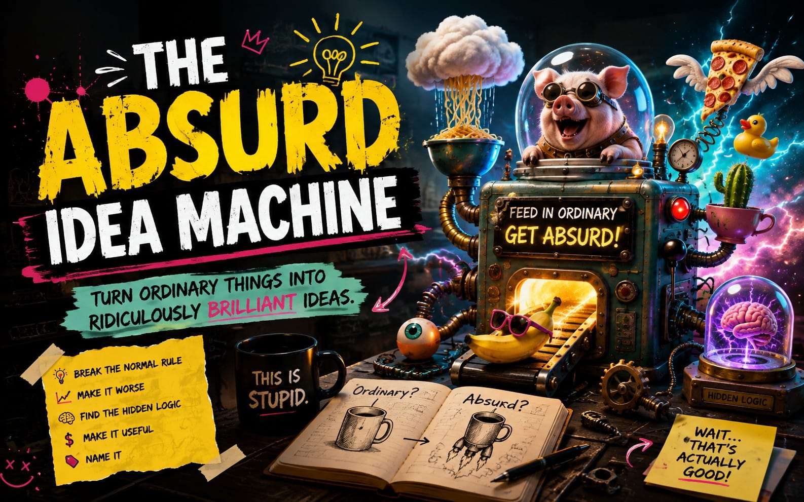 (Free) AI Prompt - The Absurd Idea Machine