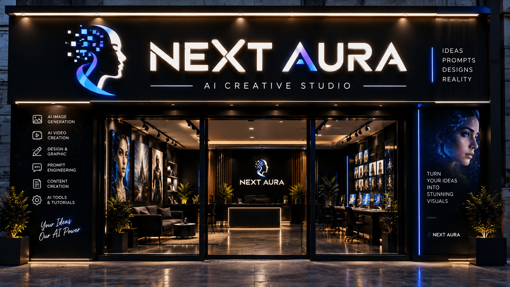 NEXT AURA store banner