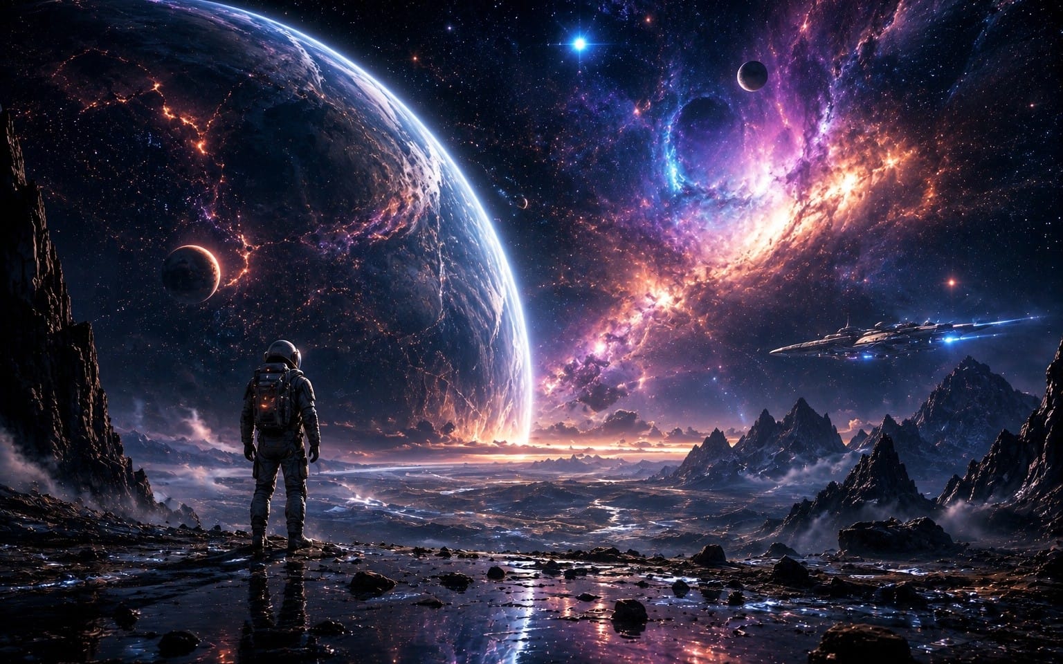 Space Odyssey – Cosmic Cinematic Wallpaper