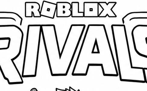 Roblox Rivals coloring picture