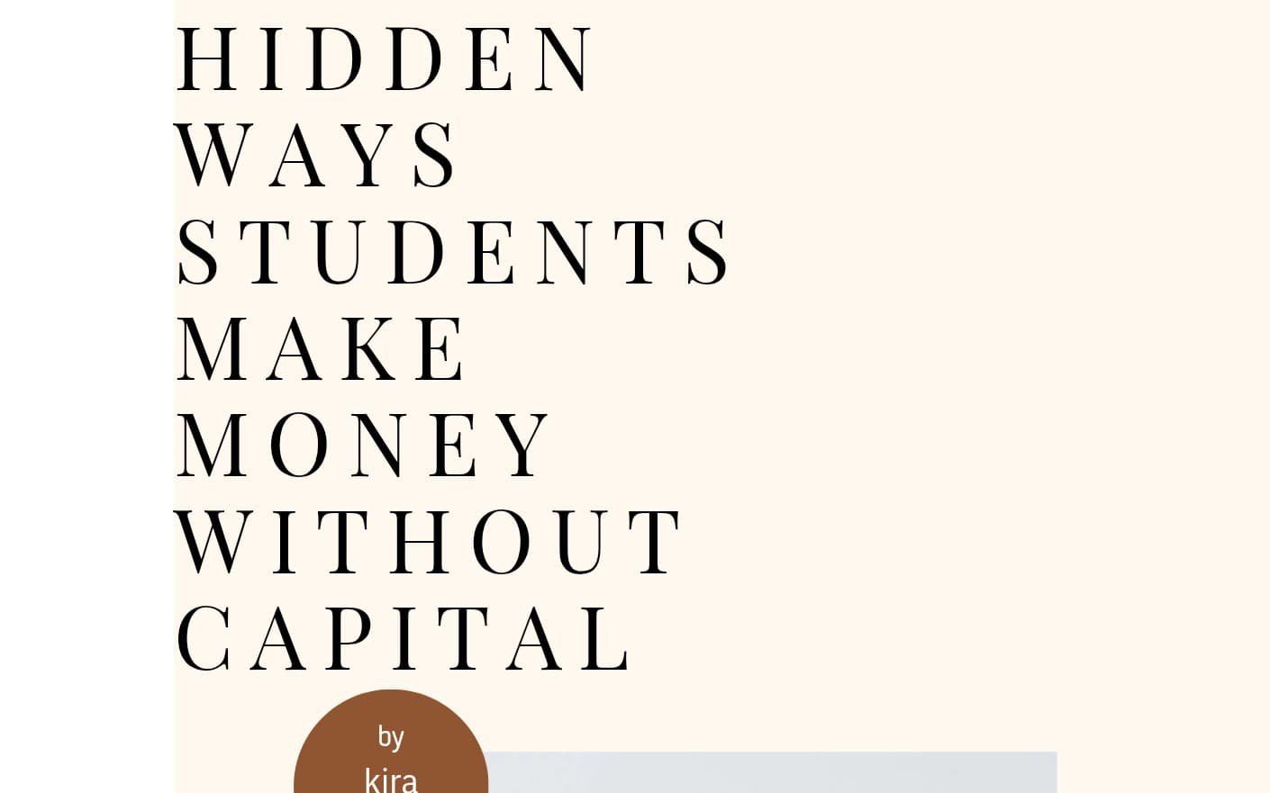 How students make money online without capital