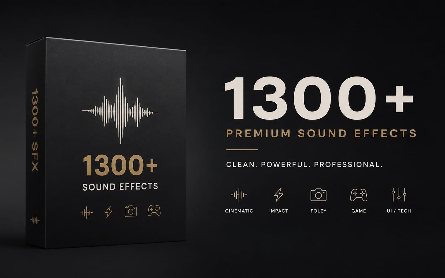 Ultimate Editors pack with over 1300+ SFX!