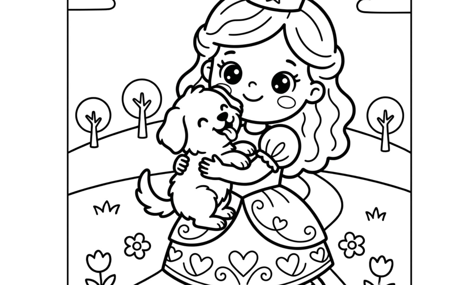 Princess Lily Coloring Book (Printable PDF)