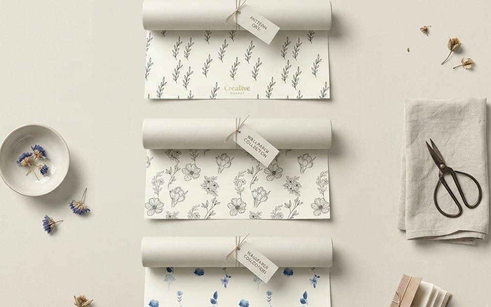 Floral Elegance: Digital Patterns & Wrapping Paper Set