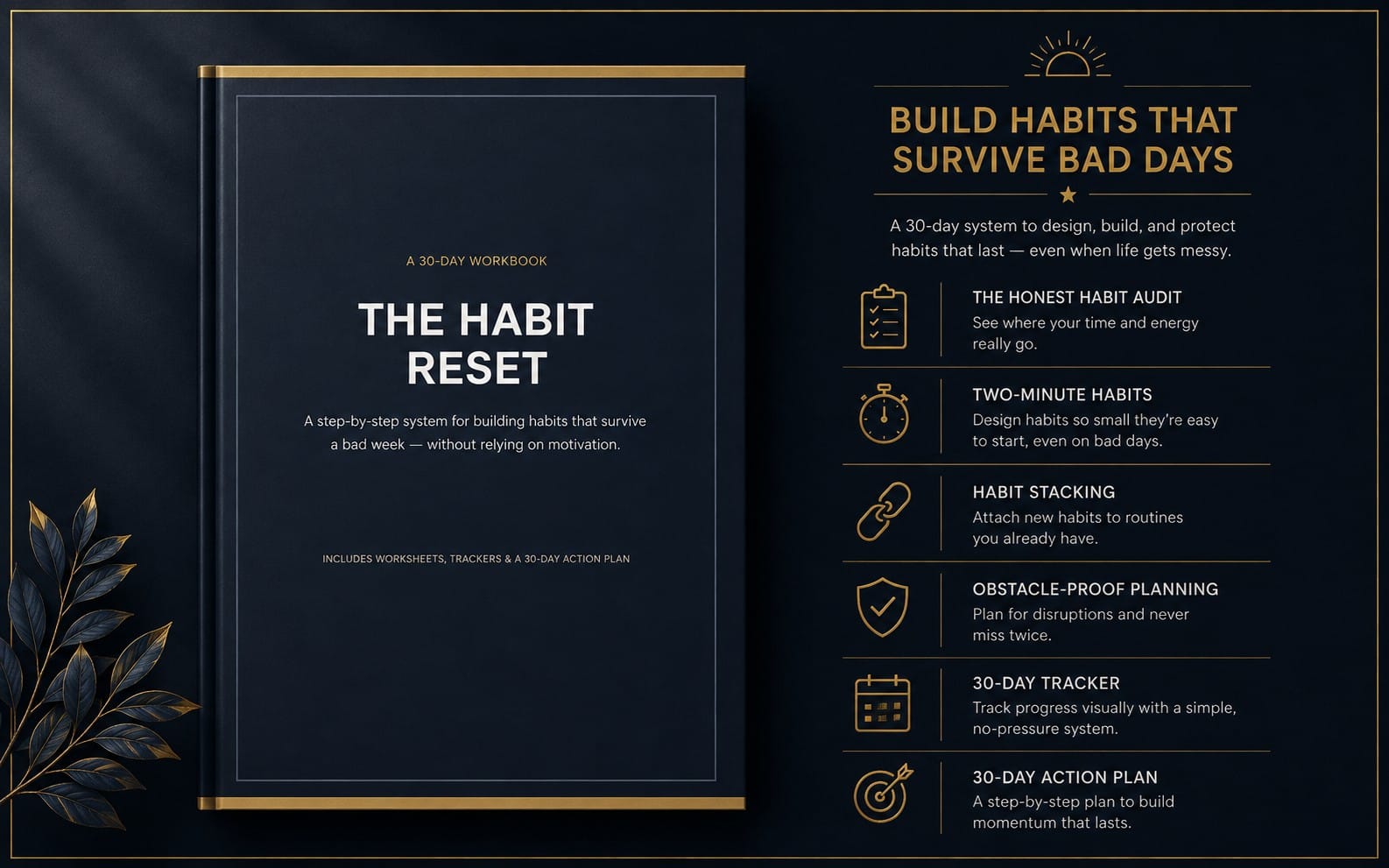 The Habit Reset: A 30-Day System for Building Habits That Actually Stick.