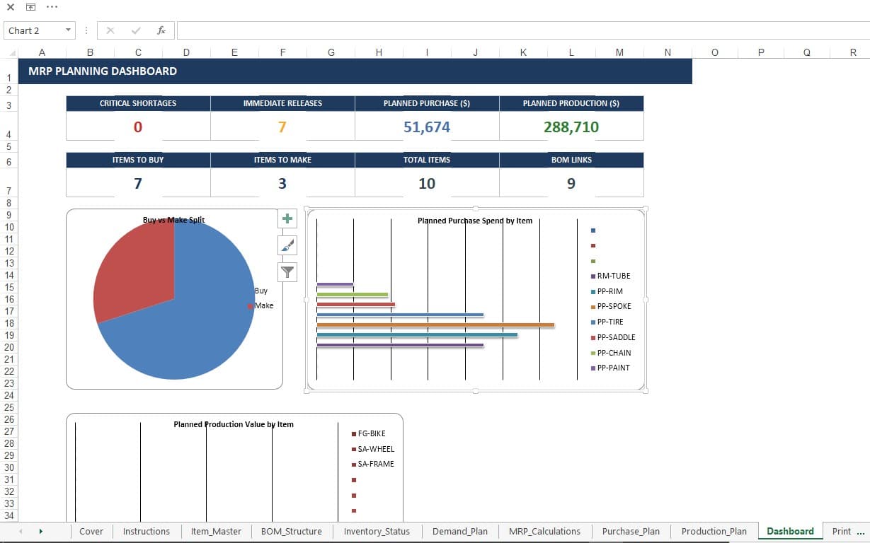 FactoryOS — MRP Engine Pro Excel-шаблон