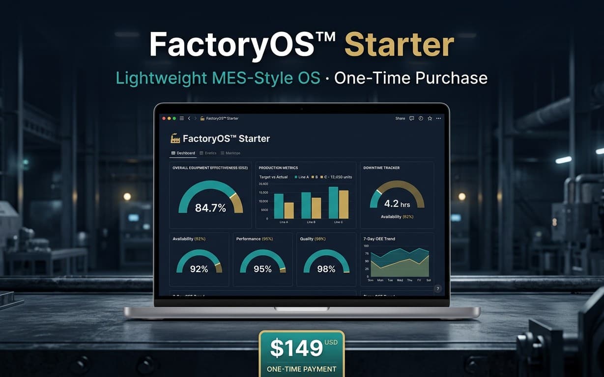 FactoryOS™ All Edition Lightweight MES-Style Industrial Performance