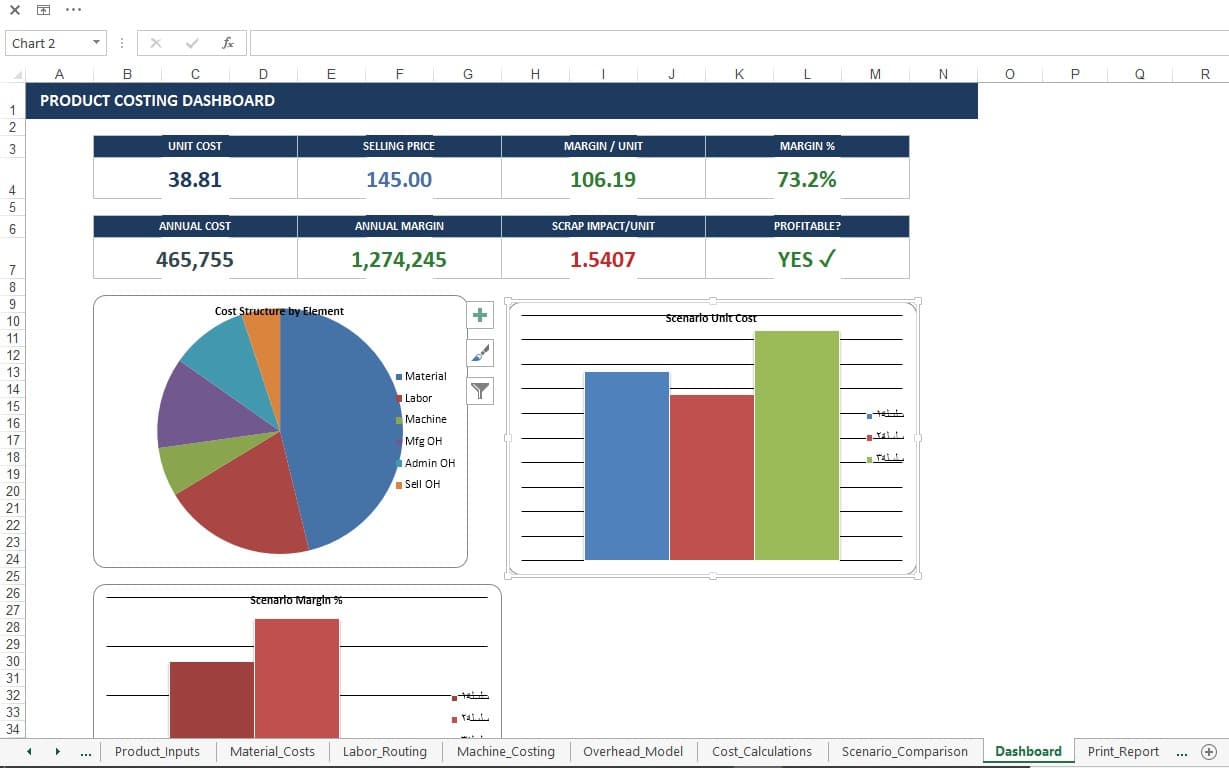 FactoryOS — True Absorption Costing Simulator