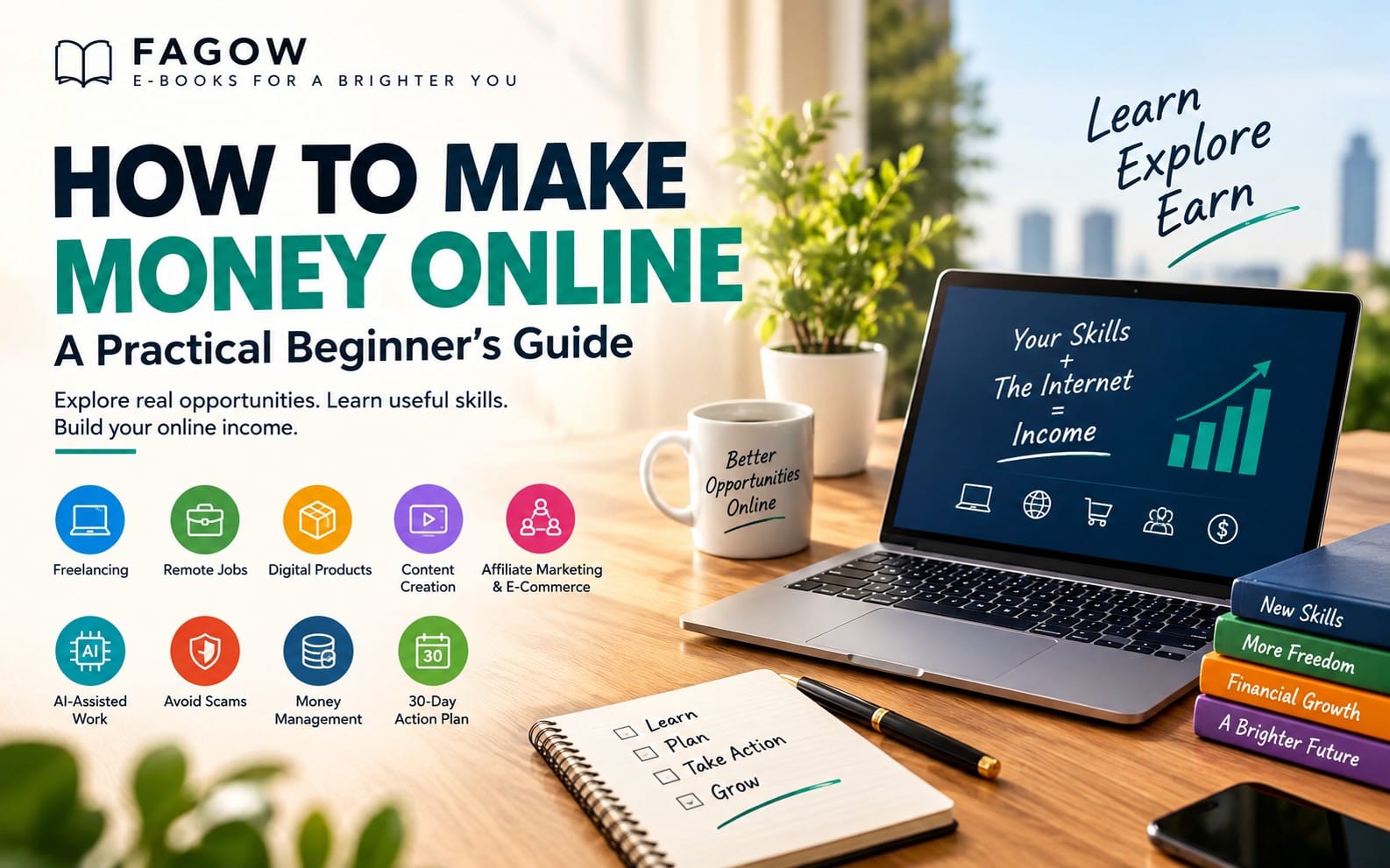 How to Make Money Online: A Practical Beginner’s Guide | FAGOW
