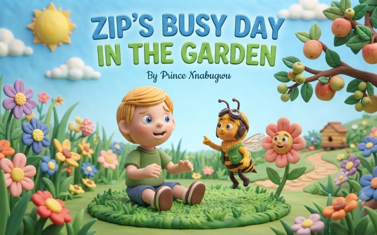 Blue And Green Illustrated Children's Book