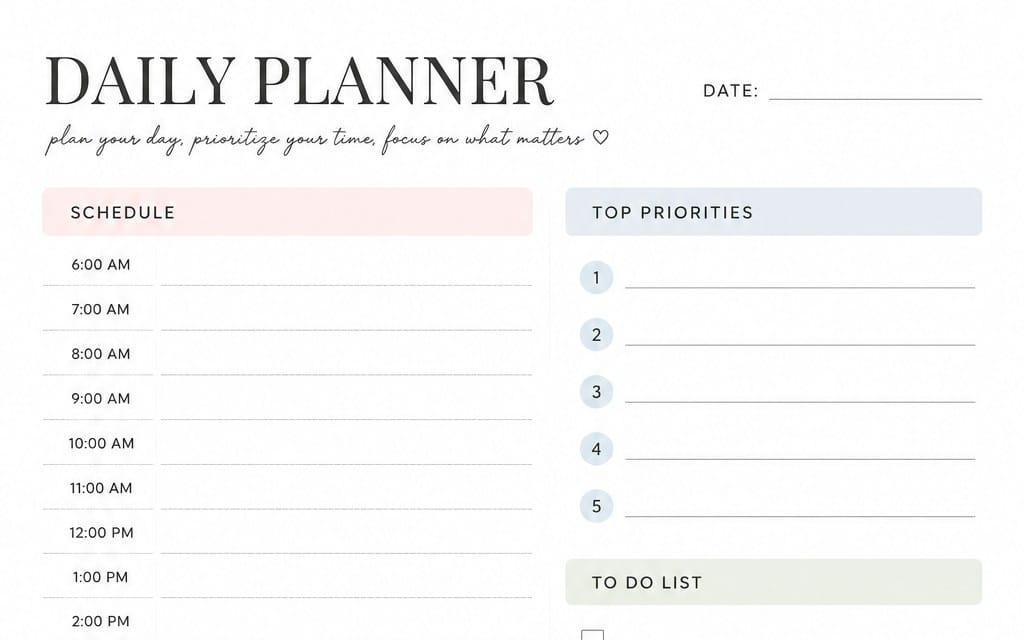 Daily planner