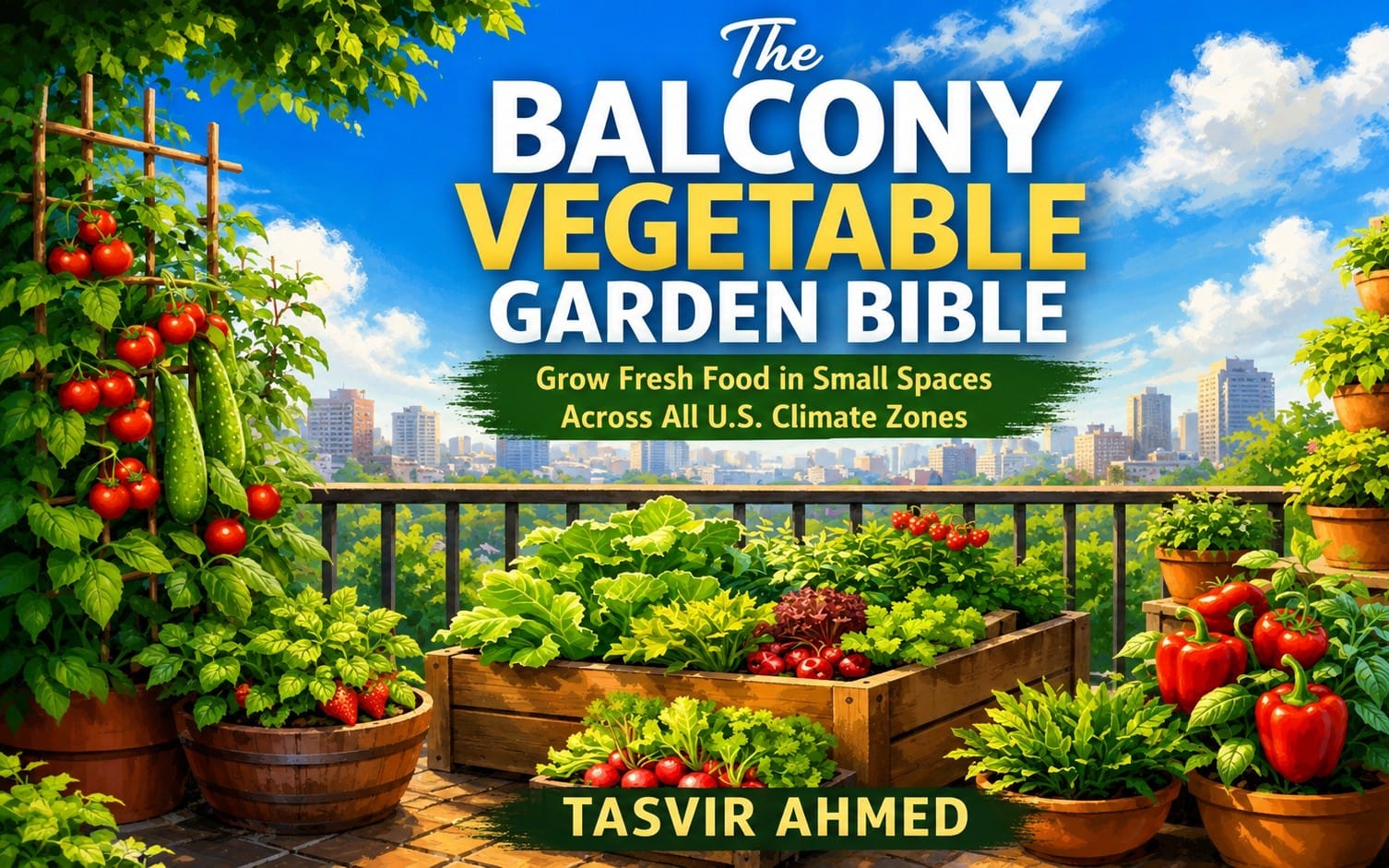 The Balcony Vegetable Garden Bible: Grow Fresh Food in Small Spaces Across All U.S. Climate Zones