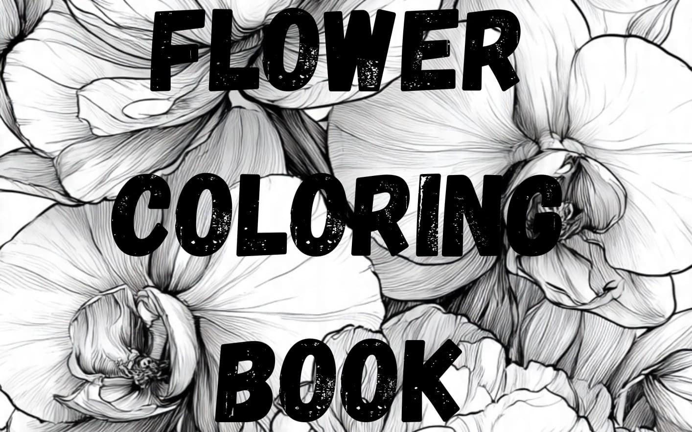 Flower coloring book