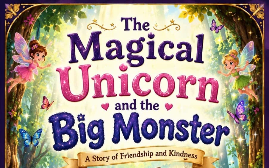 Das magische Einhorn und der große Monster