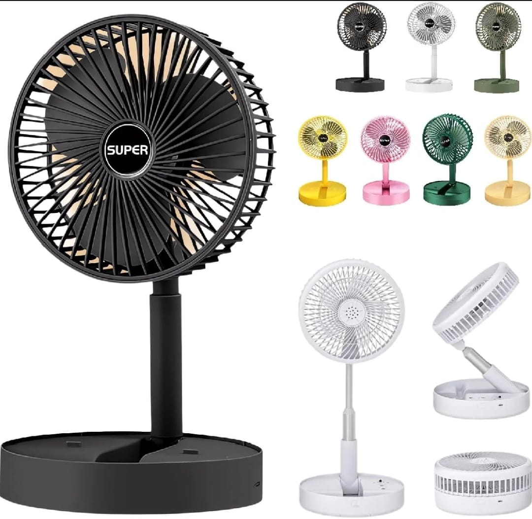 Electric fan with phone stand