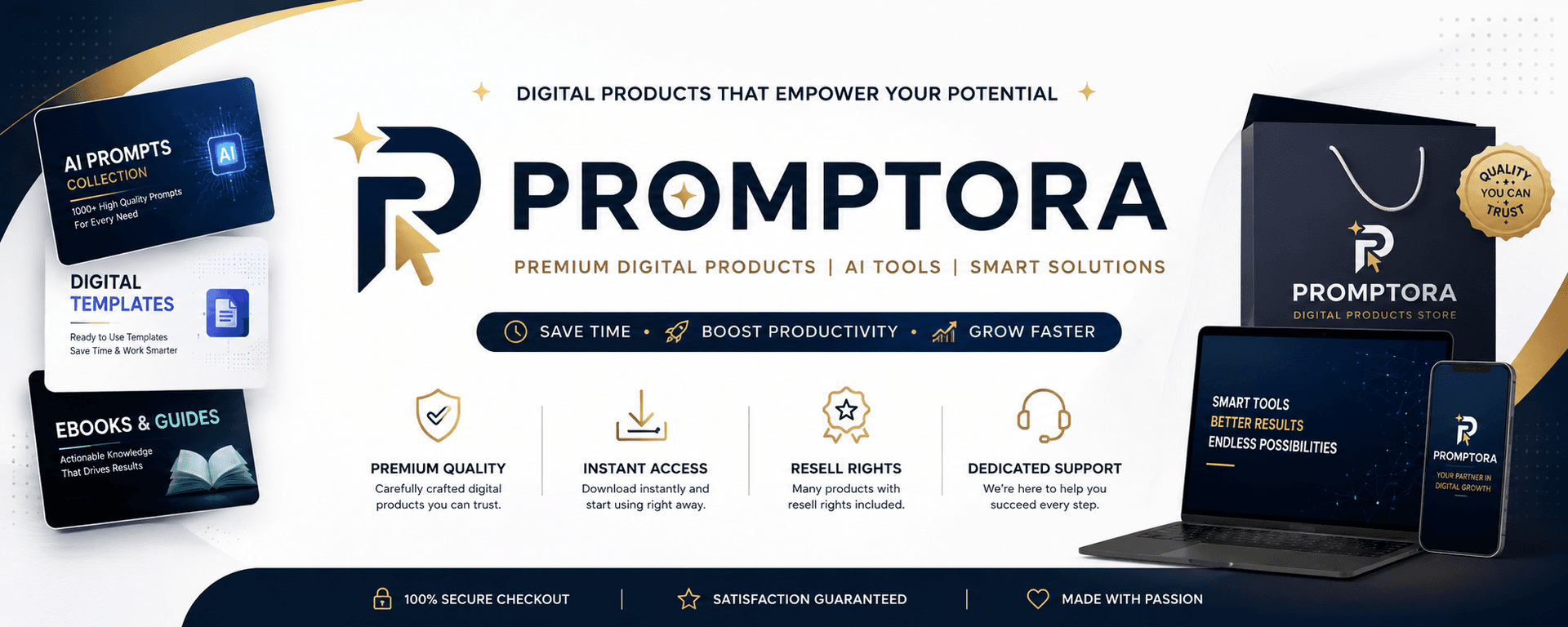 PROMPTORA store banner
