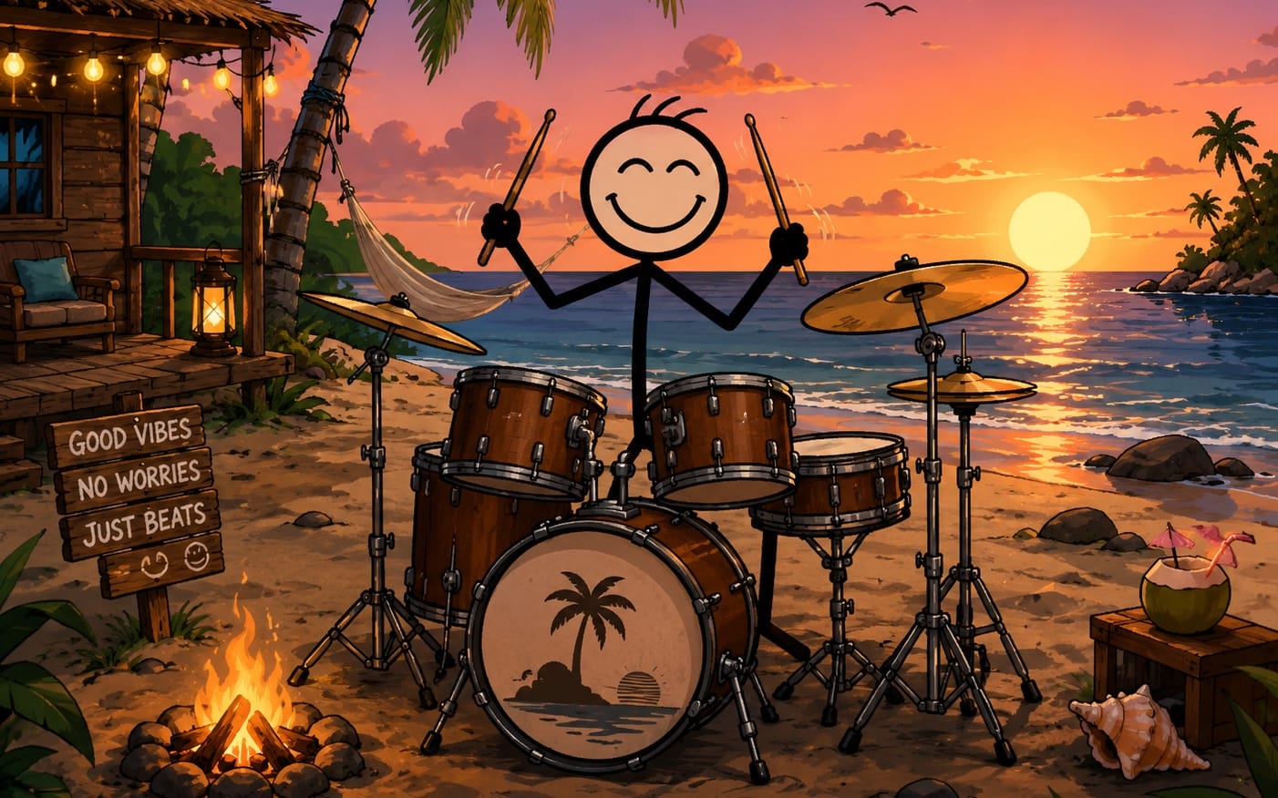 Happy Drummer