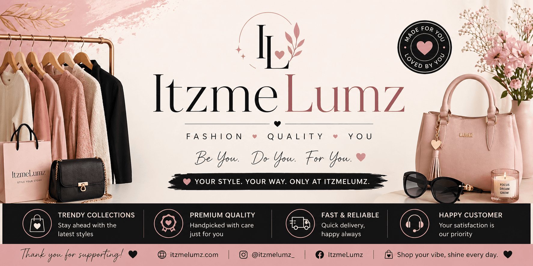 ItzmeLumz store banner