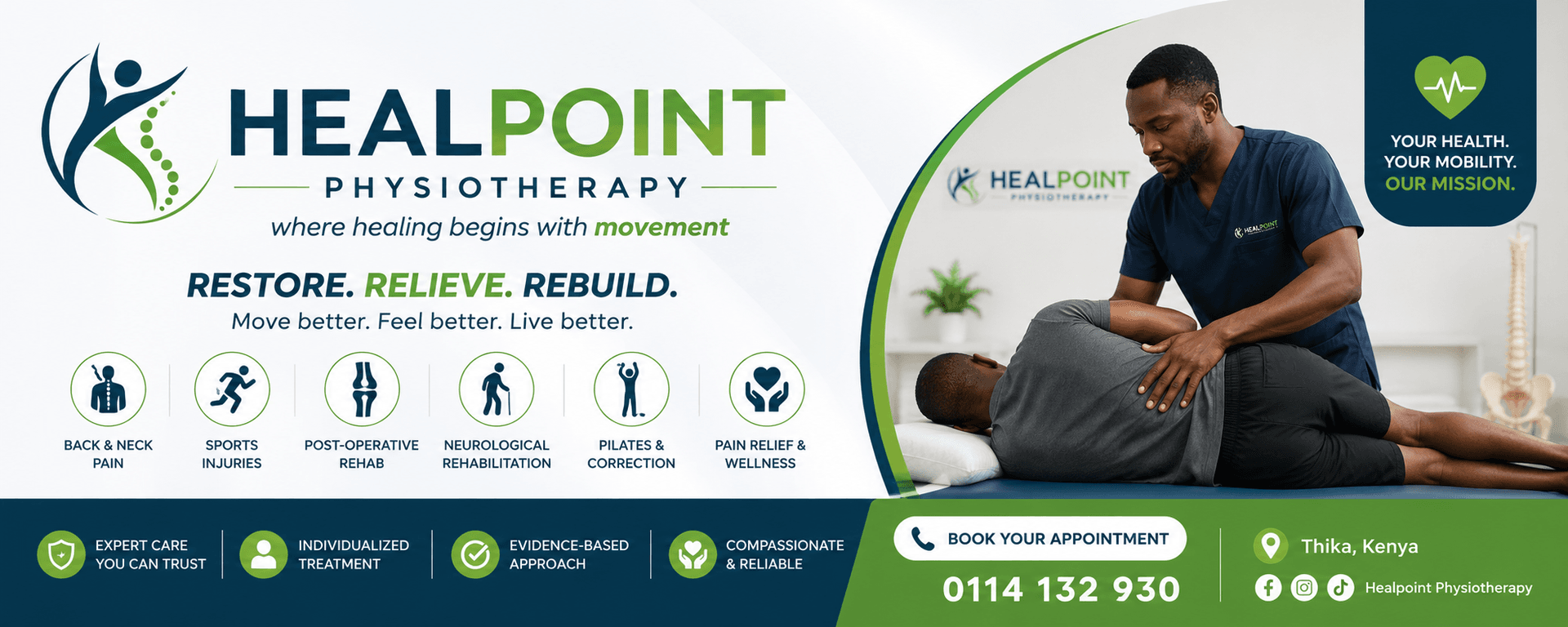 HEALPOINT PHYSIOTHERAPY store banner
