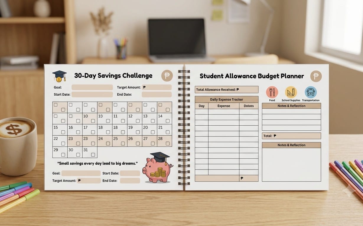 The Ultimate Student Budget Planner & 30-Day Savings Challenge Kit