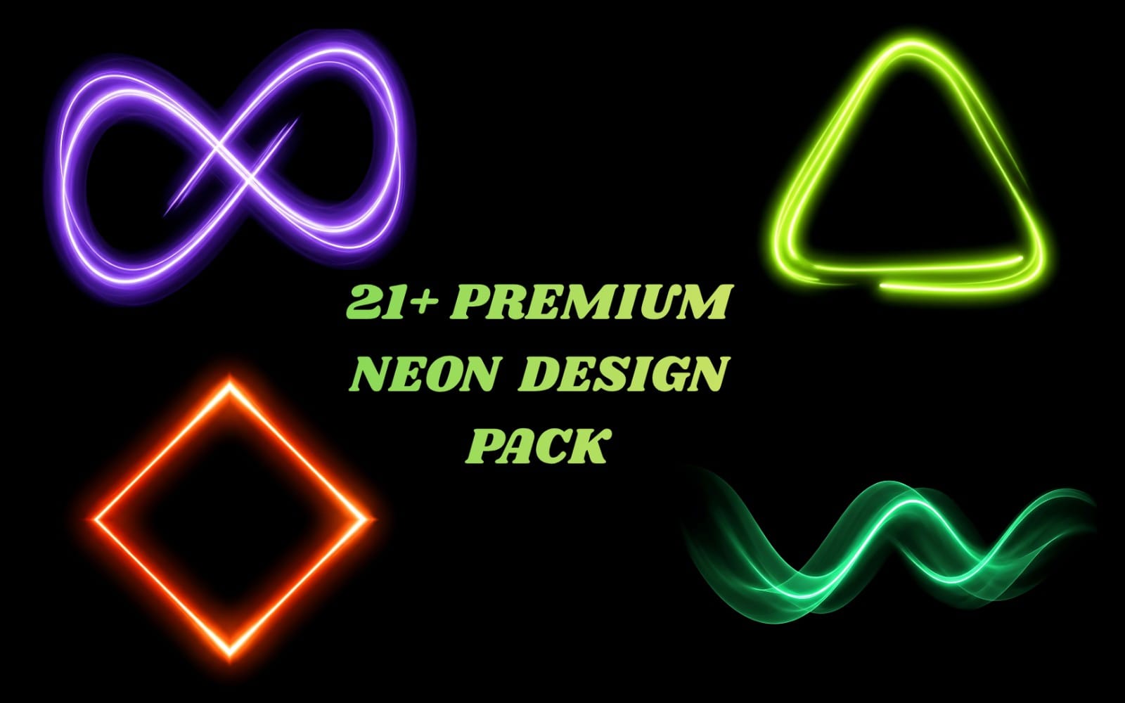 21+ Premium Neon Light Trails & Luminous Infinity Design Pack