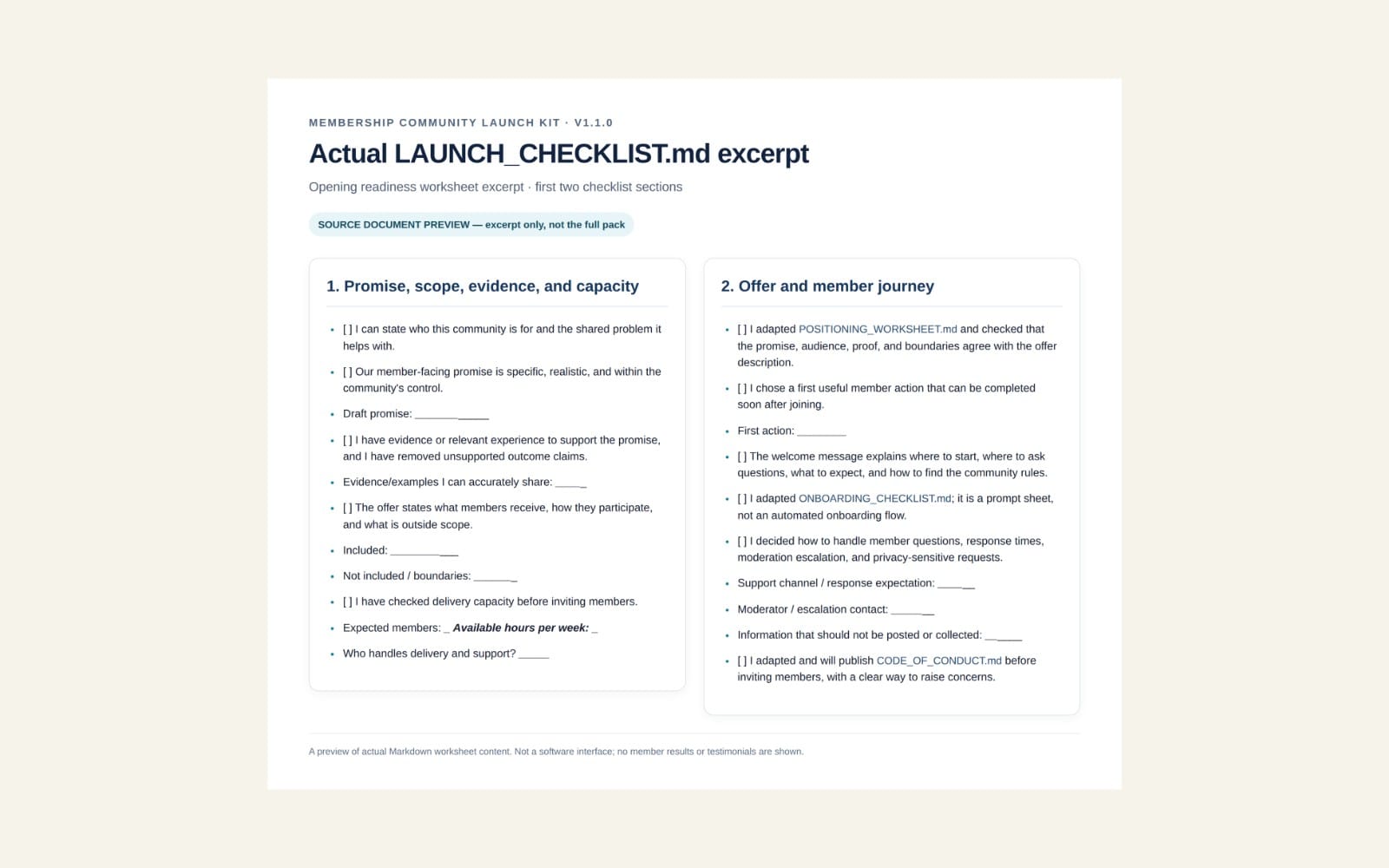 Membership Community Launch Kit