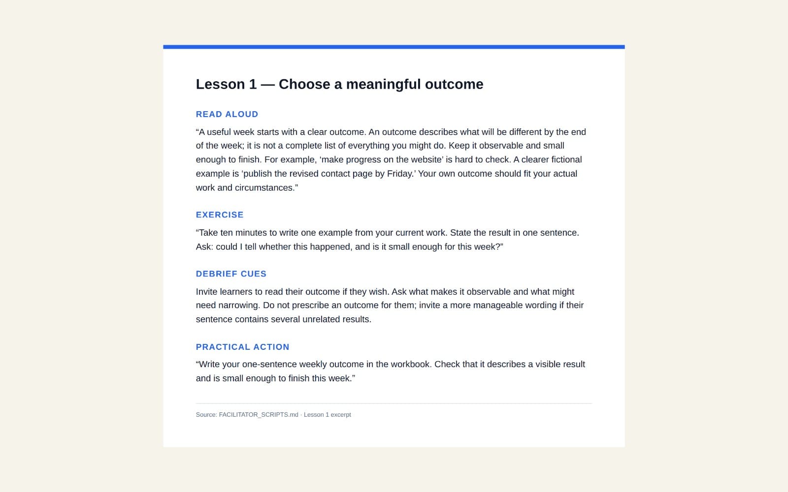 Practical Productivity Systems