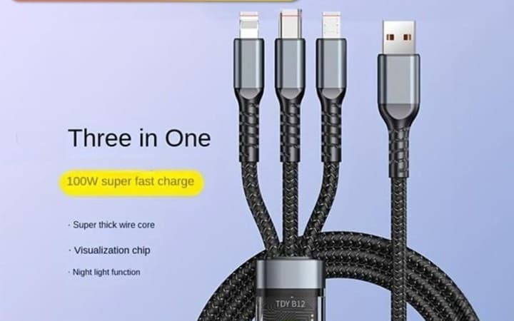3-in-1 Super Speed Cable 100W-USB