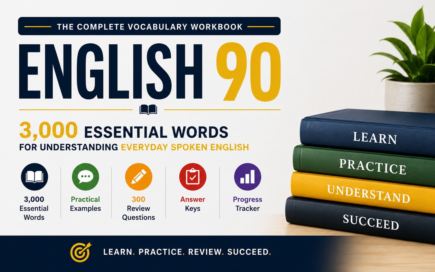 English 90 — 3,000 Essential Words for Understanding Everyday Spoken English