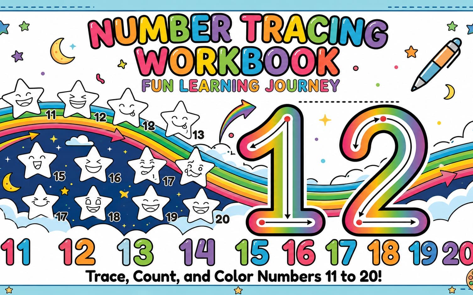 Number Tracing Workbook 2