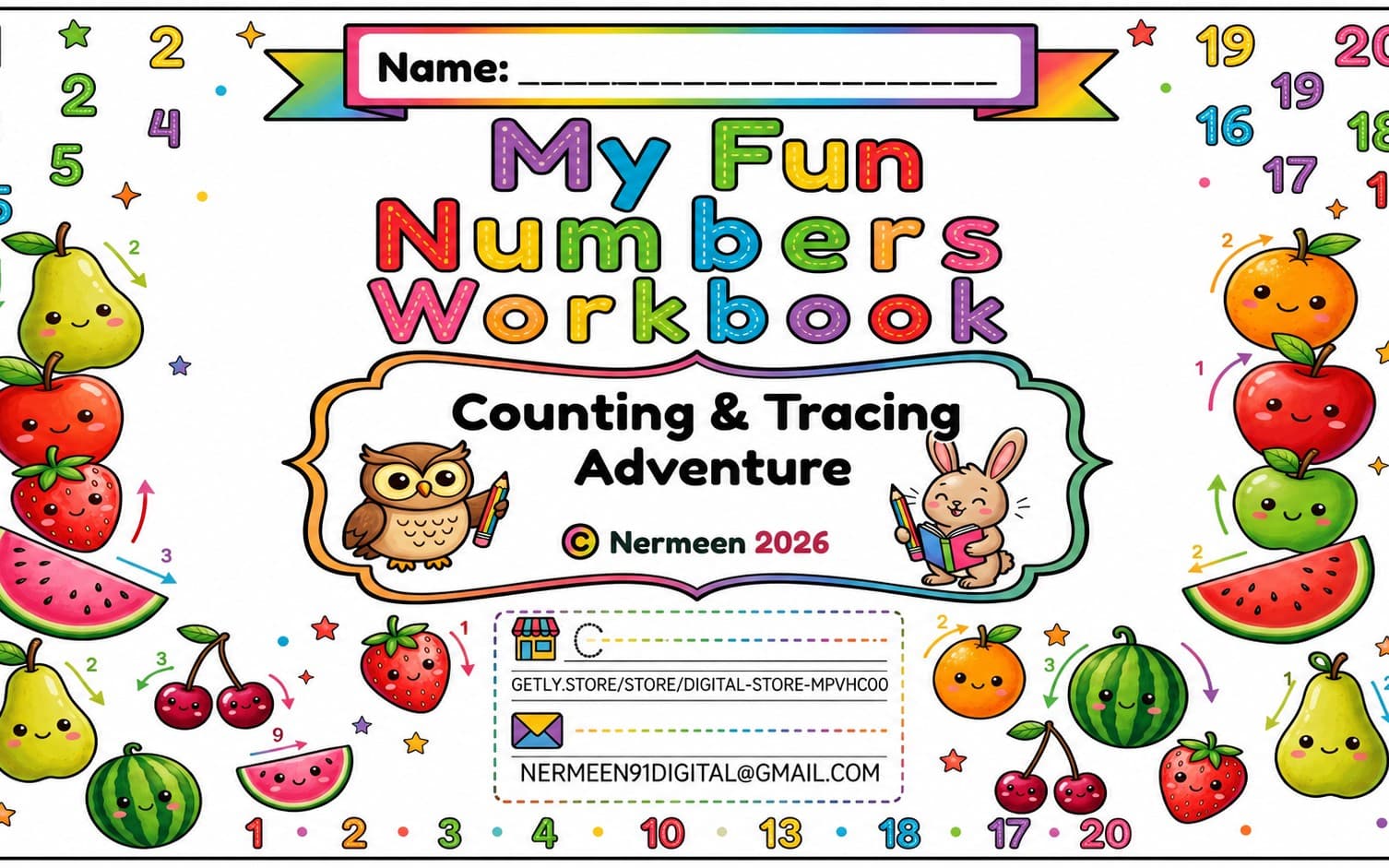 My fun numbers workbook