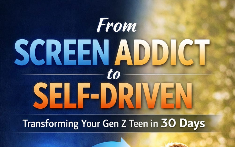 Vom Screen Addict zum Selbstbestimmten: Gen Z-Teenager in 30 Tagen verwandeln 30-Tage-Aktionsplan, um die Bildschirmzeit zu reduzieren, das Selbstvertrauen zu stÀrken und lebenslange Gewohnheiten aufzubauen