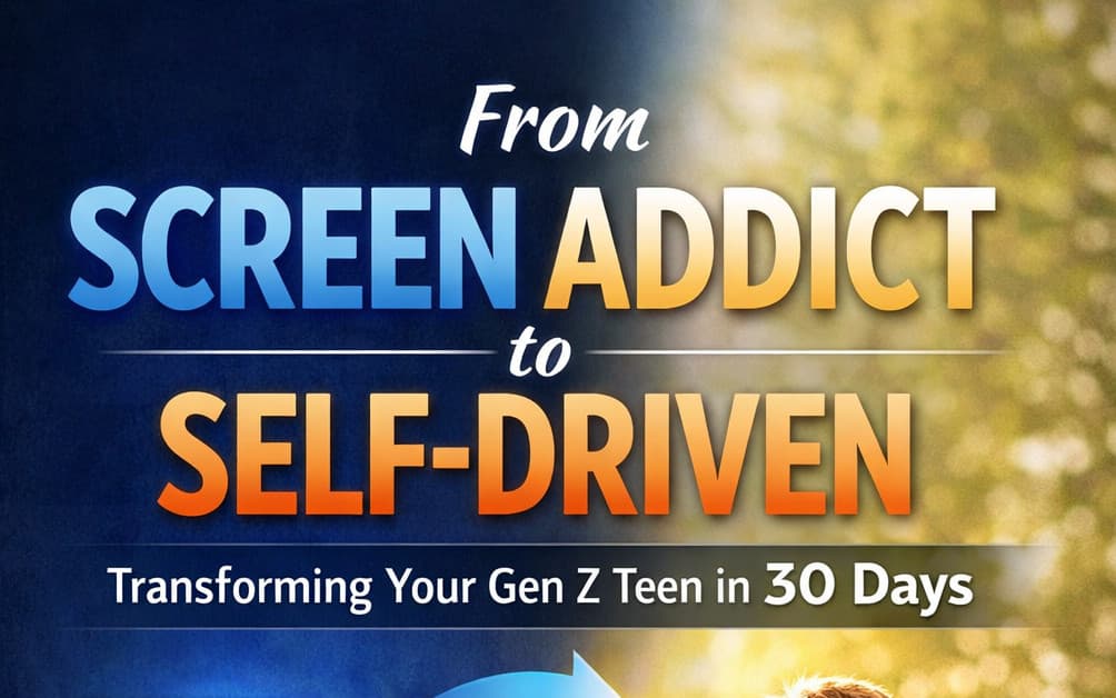 From Screen Addict to Self-Driven: Transforming Your Gen Z Teen in 30 Days 30-Day Action Plan to Reduce Screen Time, Boost Confidence, and Build Lifelong Habits