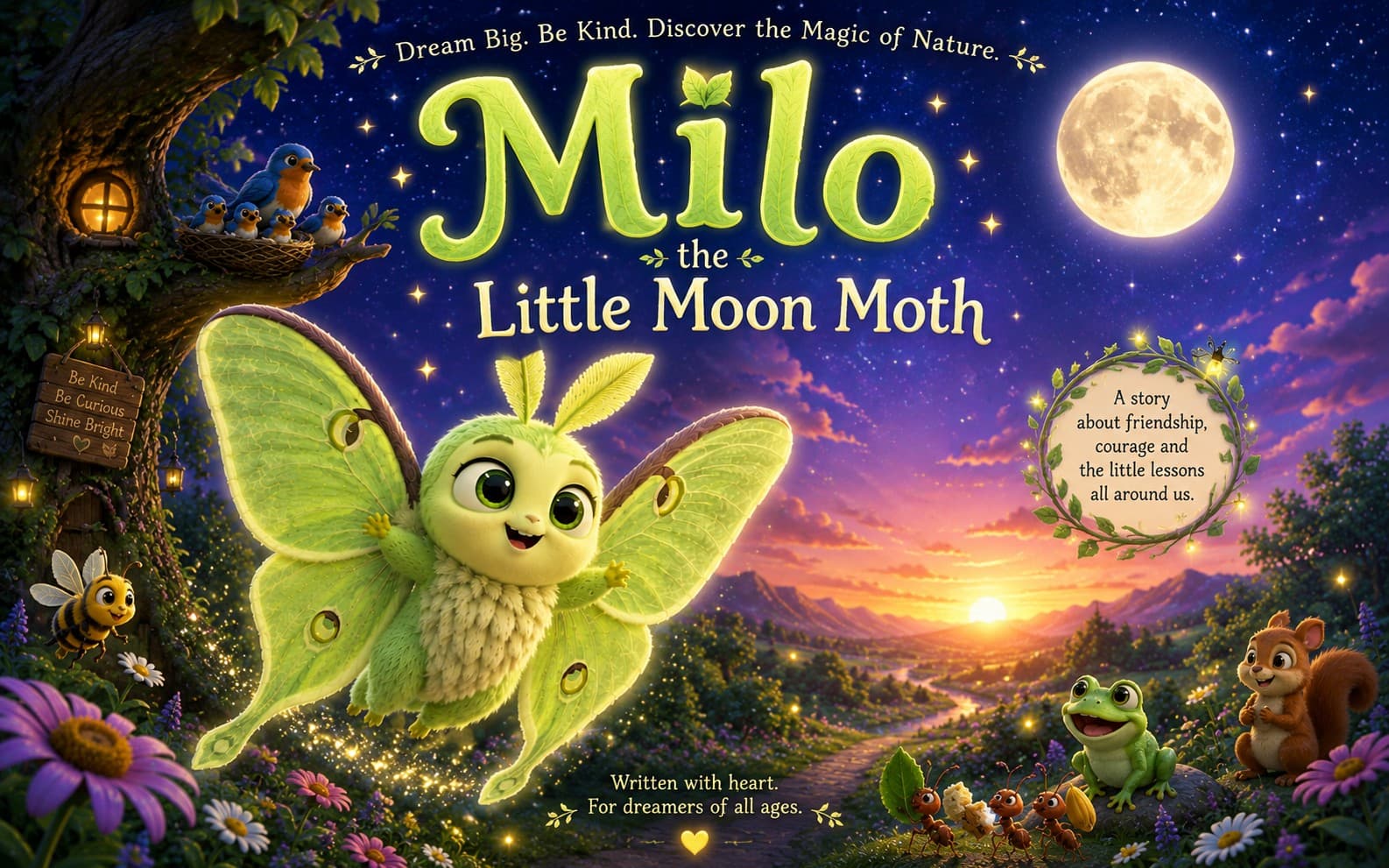 Milo the Little Moon Moth