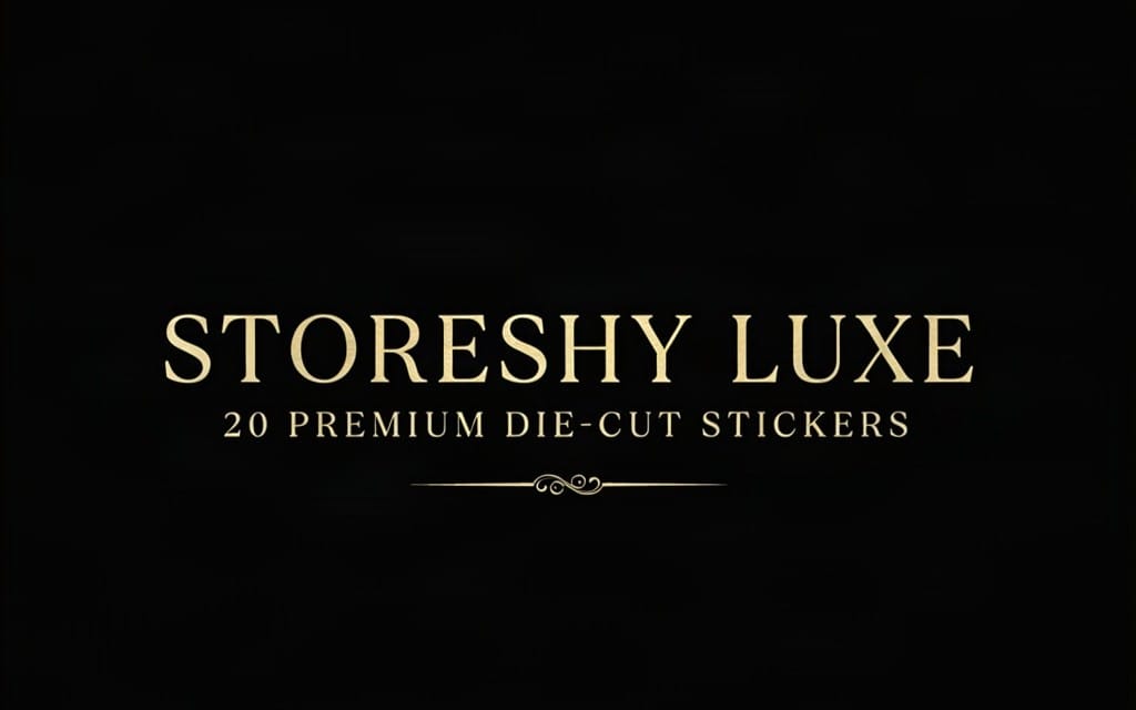 Storeshy Luxe — 20 Premium Die-Cut Sticker Pack