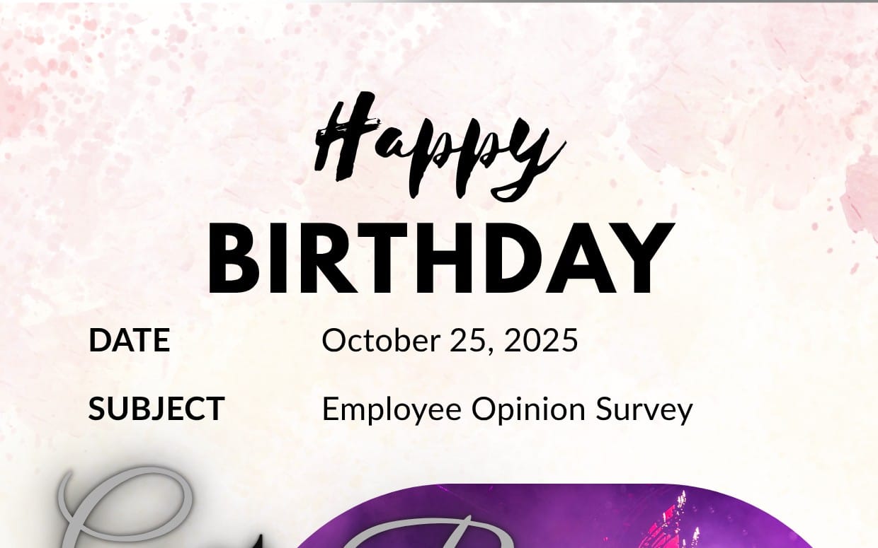 Birthday template