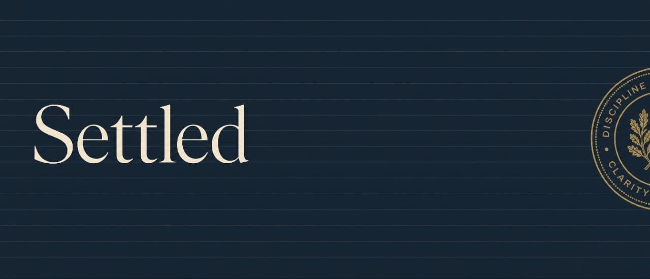 Settled Finance store banner